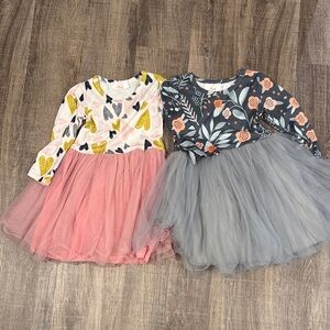 Mila & rose  tutu  Dress Set with Floral and Butterfly Patterns